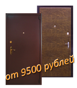 металлическая дверь 9500 рублей